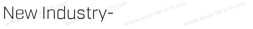 New Industry字体转换